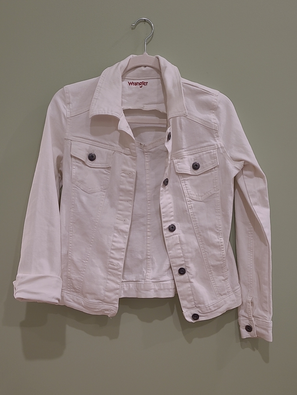 Wrangler Women's White Denim Jacket